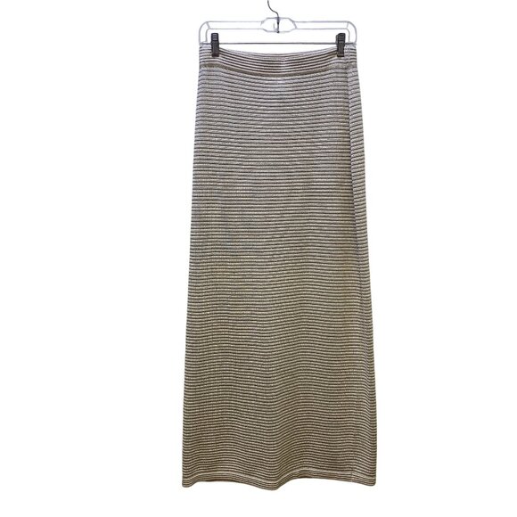 MaxMara Runway Long Viscose Yarn Skirt Tan M - Picture 1 of 6
